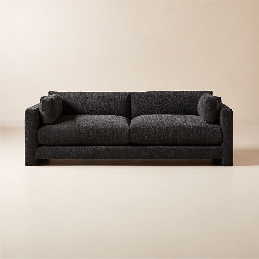 Marguerite 90" Black Boucle Sofa