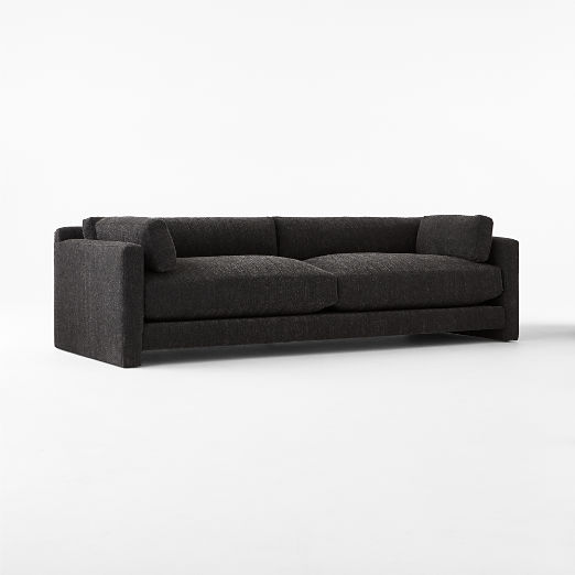 Marguerite 102" Black Boucle Sofa