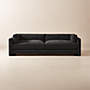 View Marguerite 102" Black Boucle Sofa - image 1 of 7
