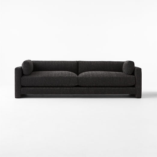 Marguerite 102" Black Boucle Sofa