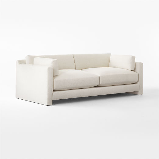 Marguerite 90" White Performance Fabric Sofa