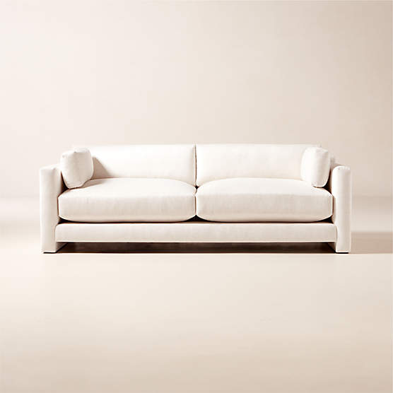 Marguerite 90" White Performance Fabric Sofa