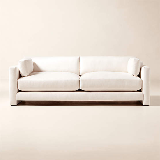 Marguerite 90" White Performance Fabric Sofa