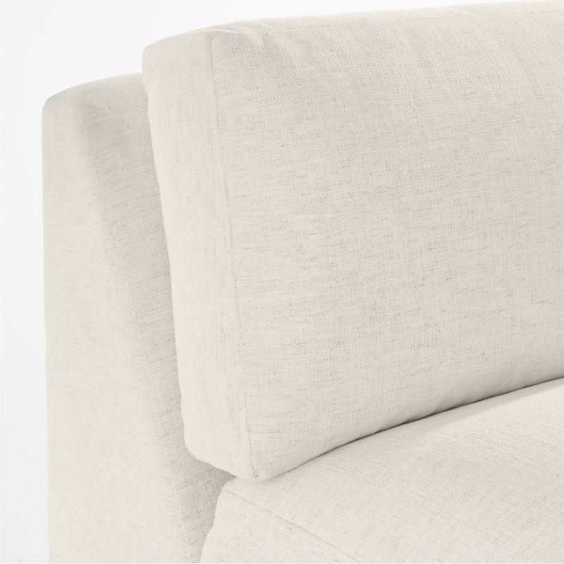 Marguerite White Performance Fabric Armless Chair - image 4 of 6