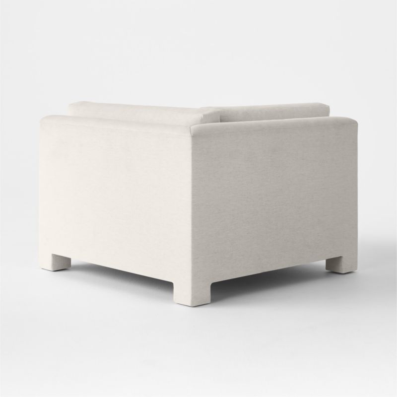 Marguerite White Performance Fabric Corner Chair - image 4 of 7