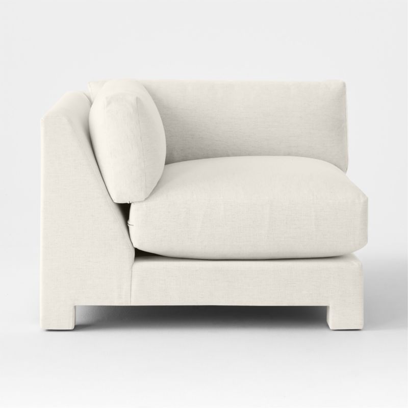 Marguerite White Performance Fabric Corner Chair - image 3 of 7