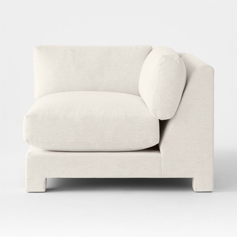 Marguerite White Performance Fabric Corner Chair - image 1 of 7