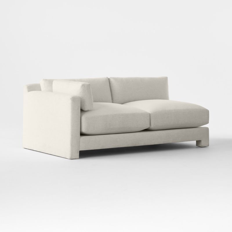 Marguerite White Performance Fabric Left-Arm Sofa - image 2 of 7