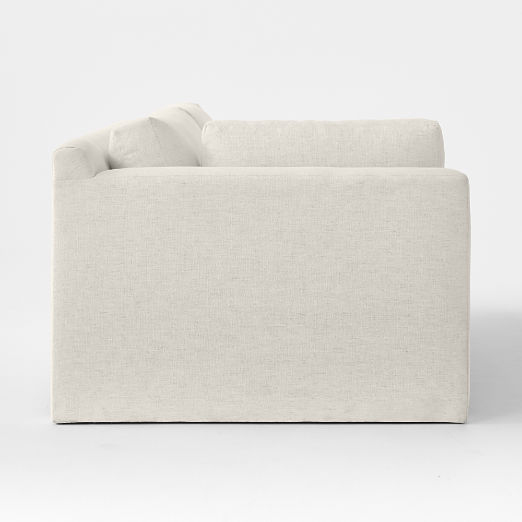 Marguerite White Performance Fabric Left-Arm Sofa