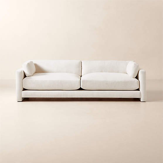 Serrat White Performance Fabric Sofa CB2