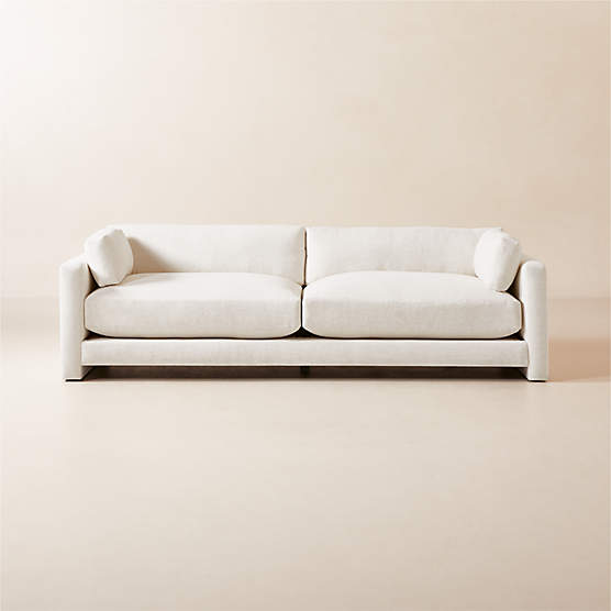 Marguerite 102" White Performance Fabric Sofa