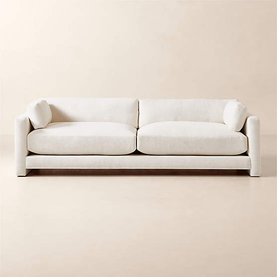 Marguerite 102" White Performance Fabric Sofa