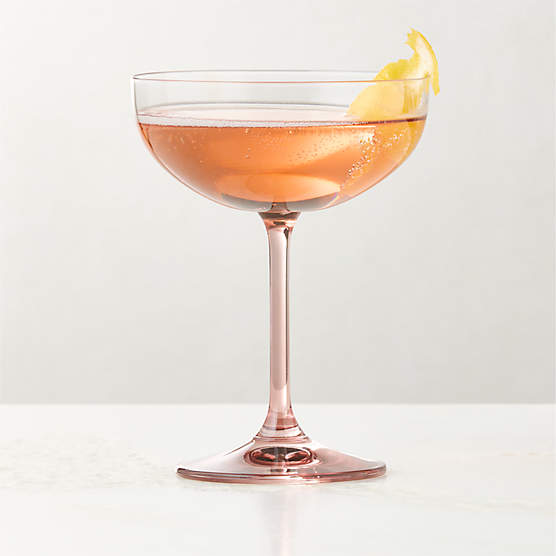 Marie Burgundy Coupe Glass