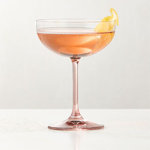 Marie Burgundy Coupe Glass