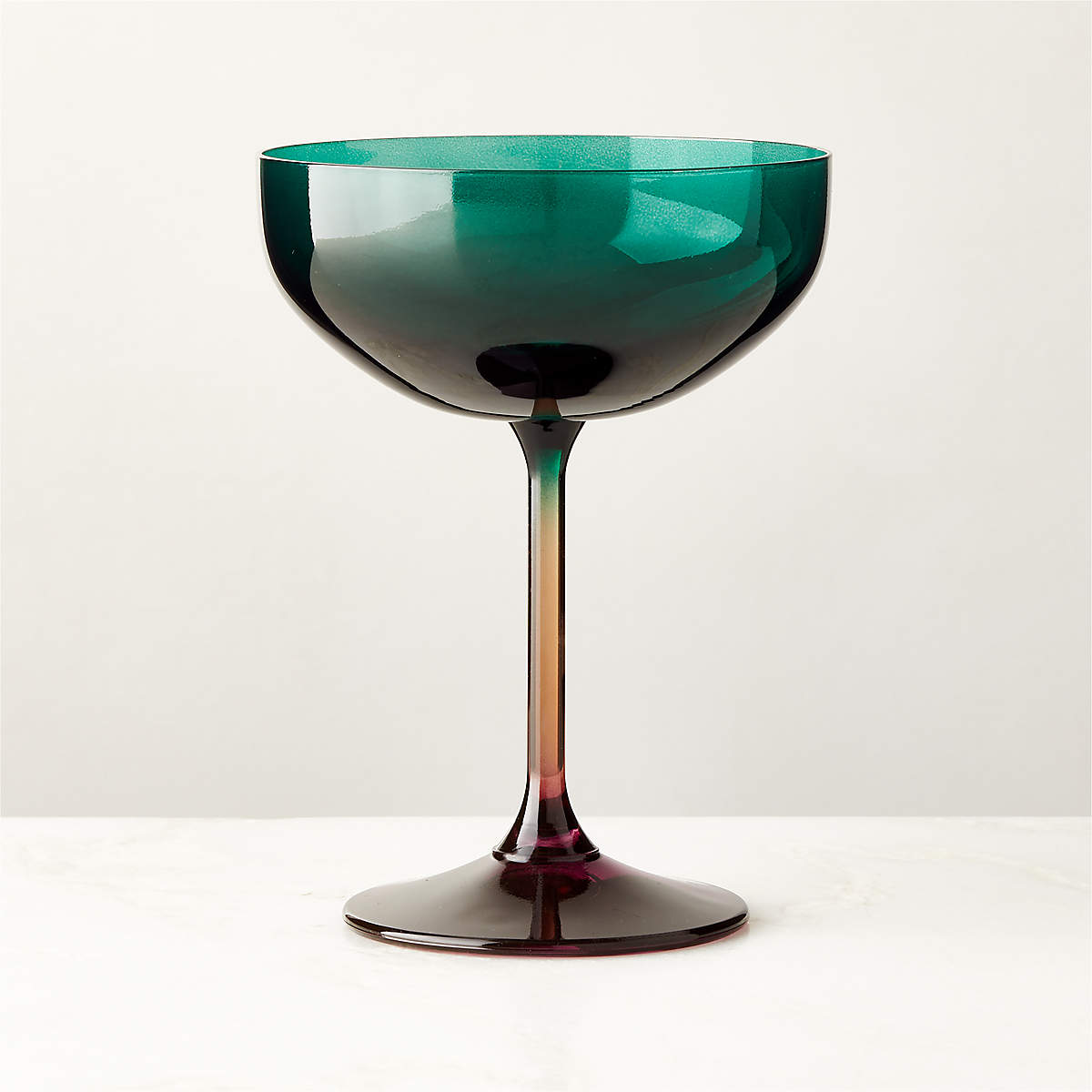 Marie Green Coupe Cocktail Glass + Reviews | CB2