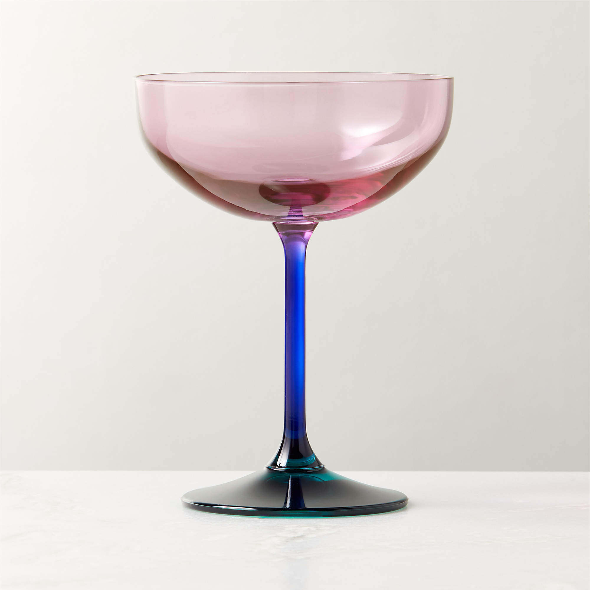 Marie Peony Coupe Cocktail Glass + Reviews CB2 Canada