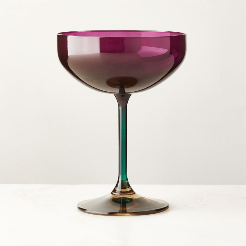 Marie Plum Coupe Glass by Azeeza - image 1 of 8