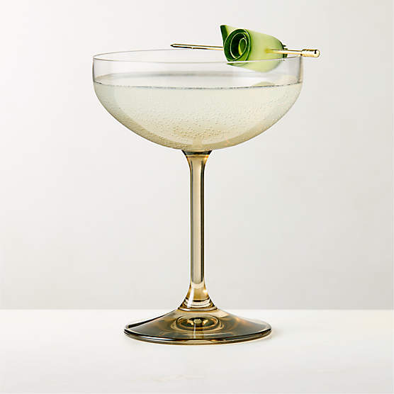 Marie Smoked Coupe Glass