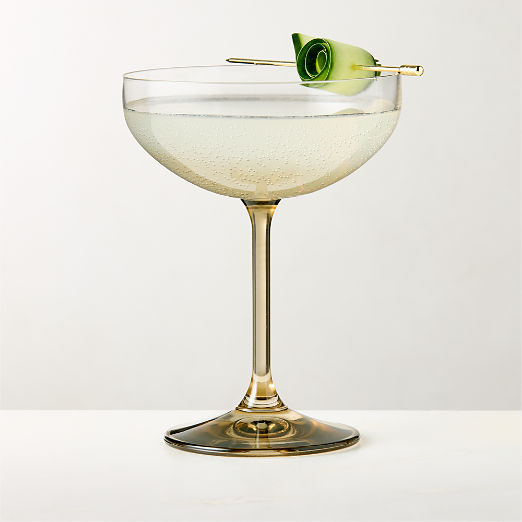 Marie Smoked Coupe Glass