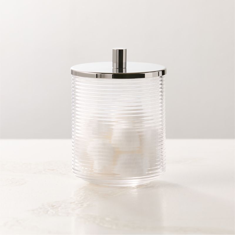 Marina Ribbed Glass Canister - image 0 of 4