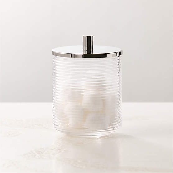 Marina Ribbed Glass Canister