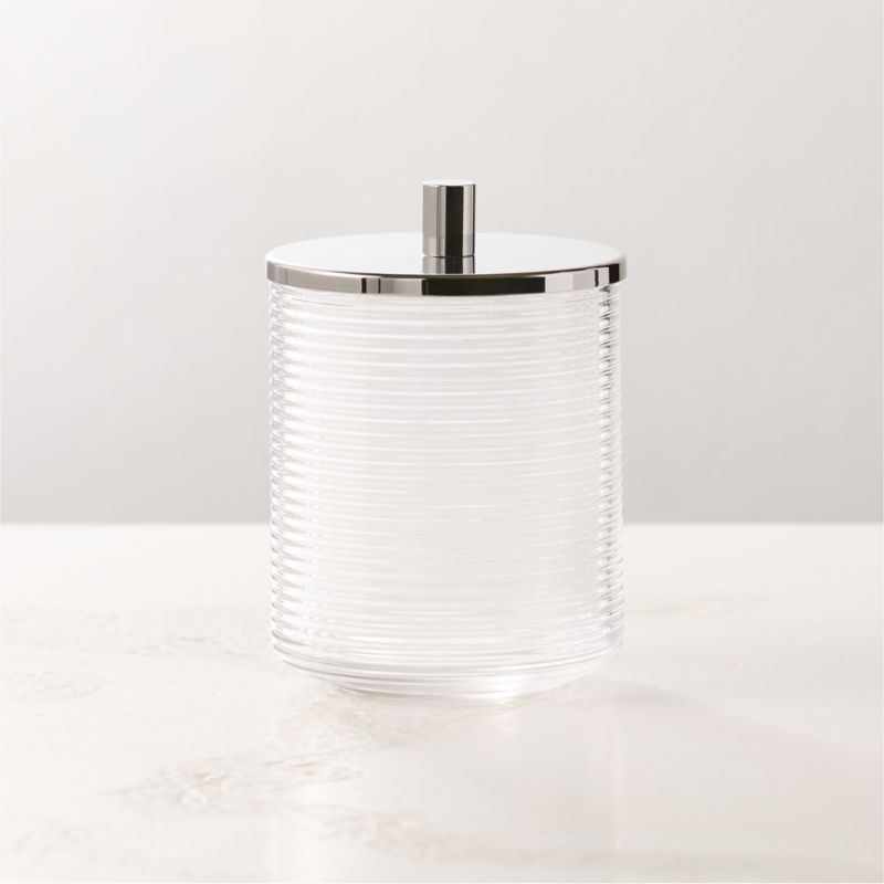 Marina Ribbed Glass Canister - image 3 of 4