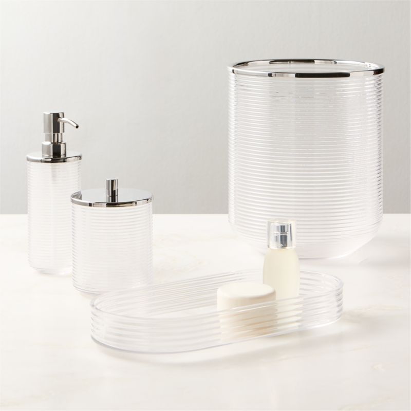 Marina Ribbed Glass Soap Pump - image 1 of 3