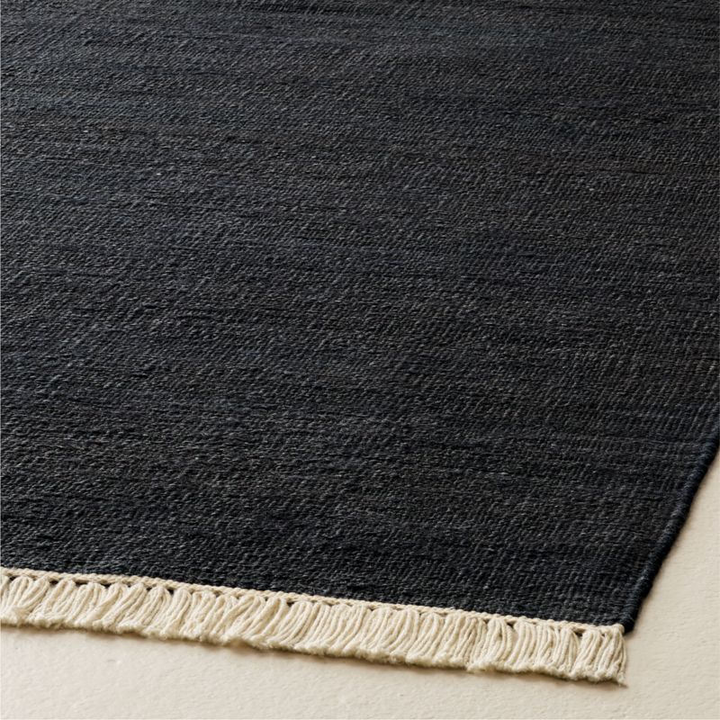 Maris Handwoven Black Jute Area Rug 5'X8' - image 2 of 4