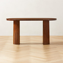 Marisa High-Gloss Walnut Wood Desk 60''