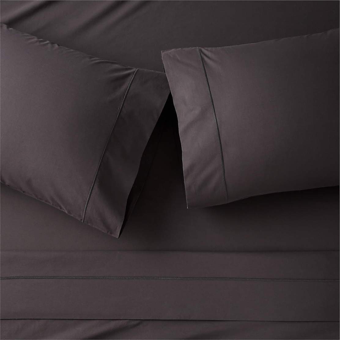 Organic Cotton Percale 400 Thread Count White King Sheet Set + Reviews ...