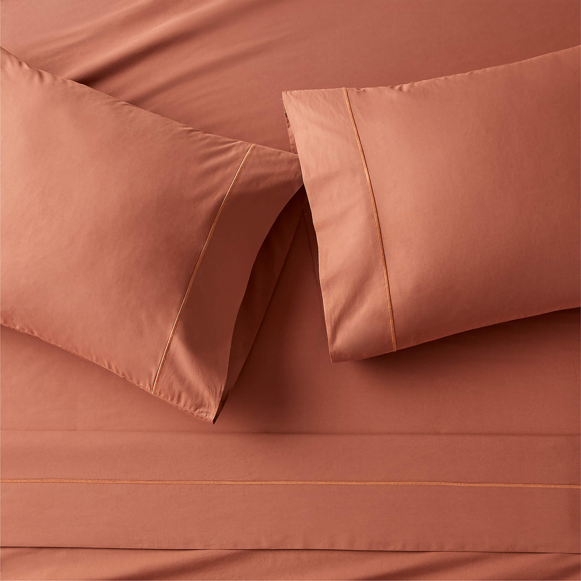 Marisal Organic Cotton 400 Thread Count Percale Chesnut Brown Queen