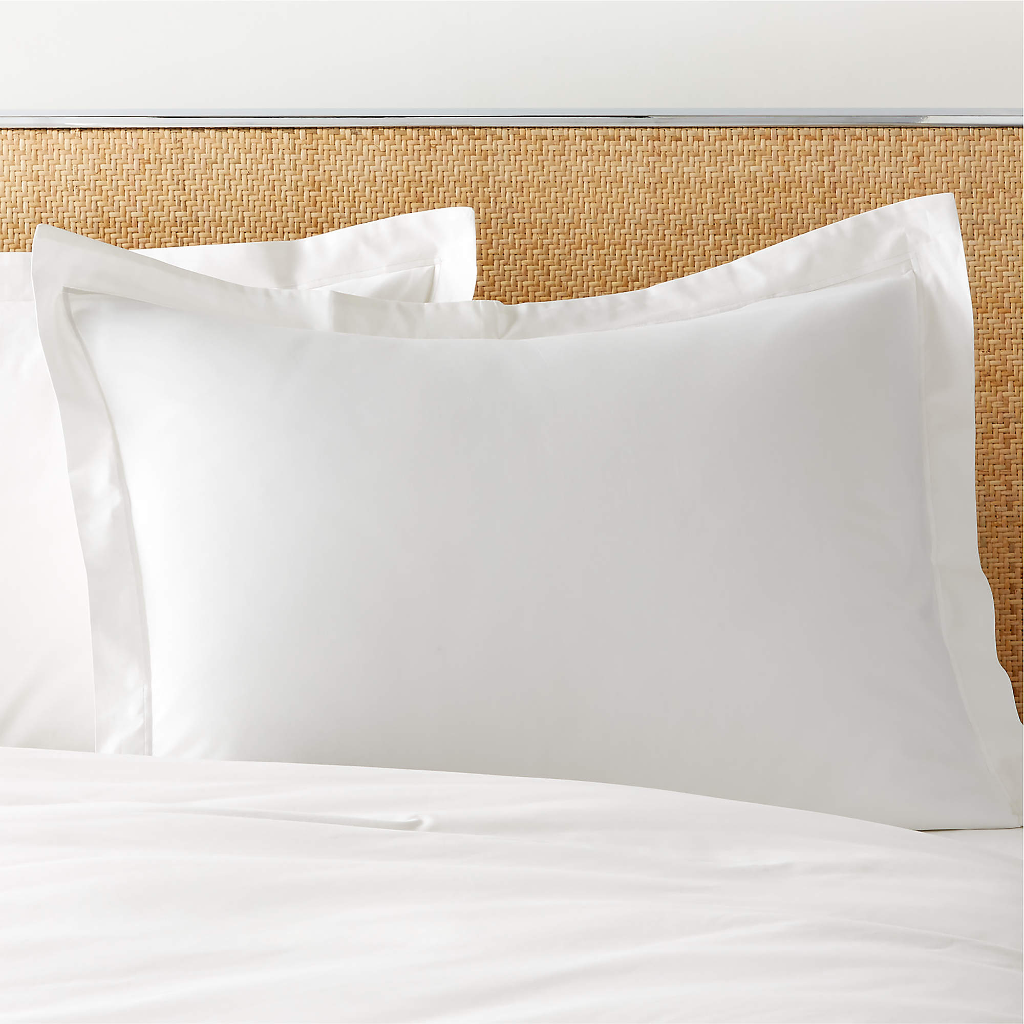 Marisal Organic Cotton 400 Thread Count Percale White Standard Pillow