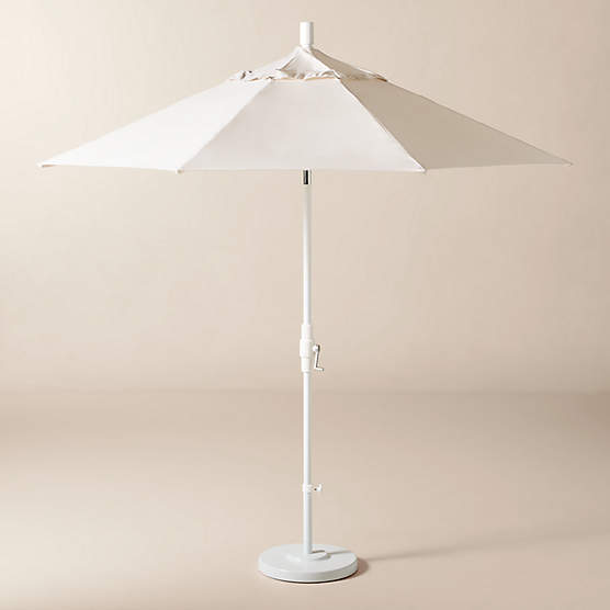 Market 8.5' Round Canvas Sunbrella® Outdoor Patio Umbrella