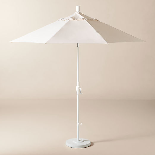 Market 8.5' Round Canvas Sunbrella® Outdoor Patio Umbrella