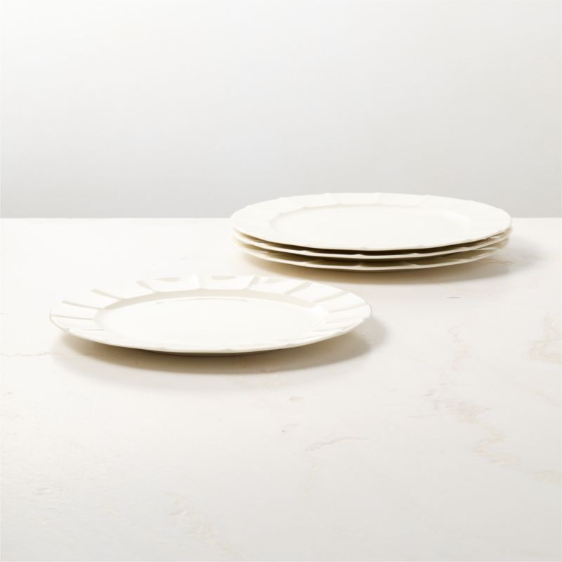 View Marylebone White Dinner Plates Set of 4 by Todd Snyder details