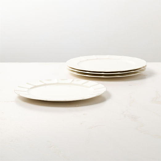 Marylebone White Dinner Plates Set of 4 by Todd Snyder