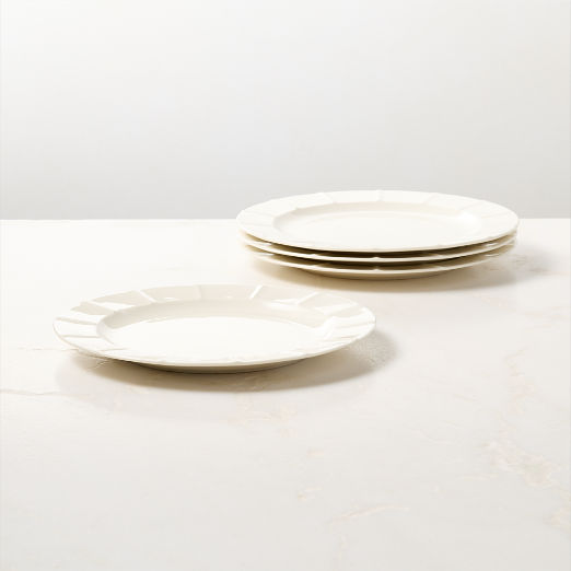 Marylebone White Salad Plates Set of 4 by Todd Snyder