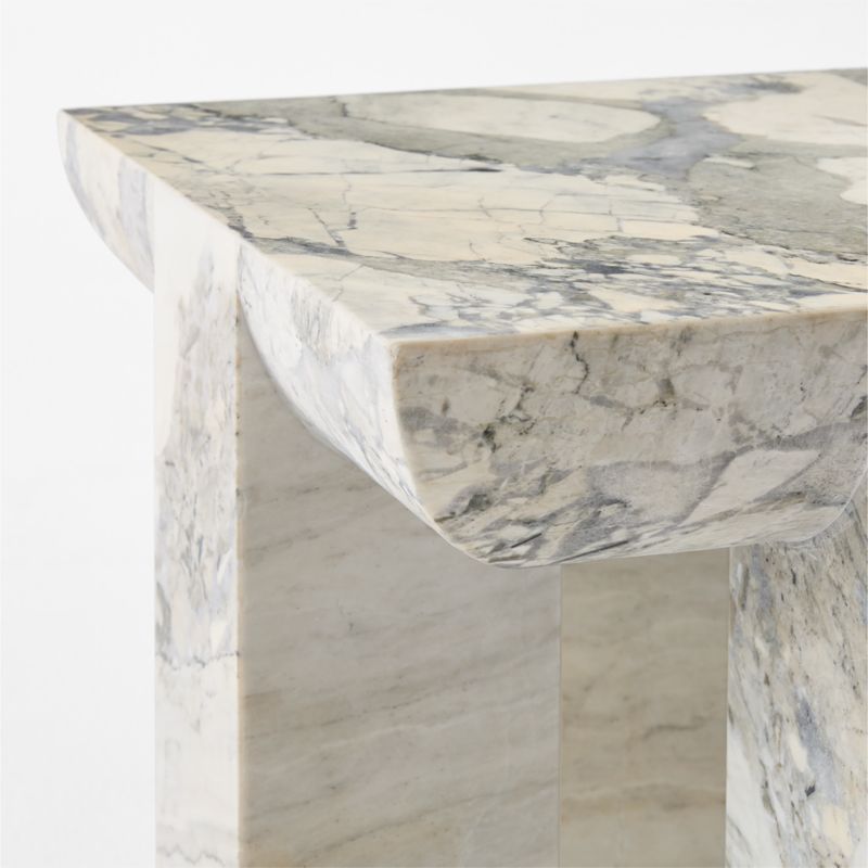 Marlo Square Marble Outdoor Side Table - image 4 of 5