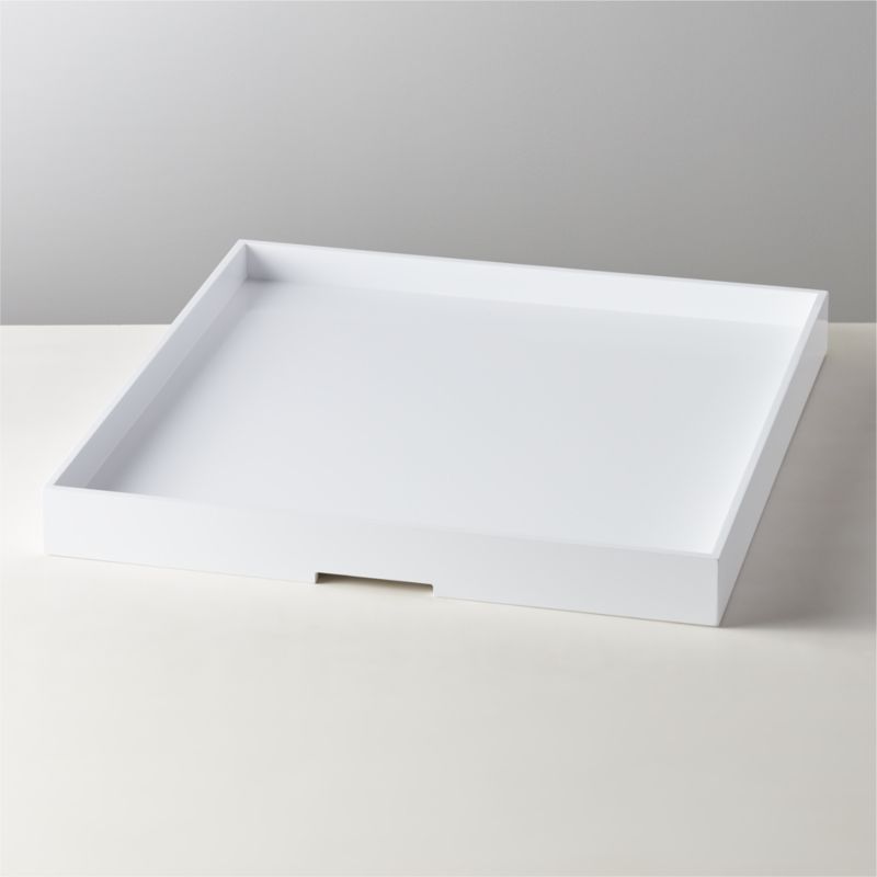 White square clearance tray