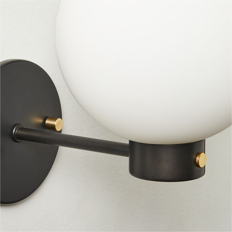 Marra Black Globe Wall Sconce - image 5 of 6