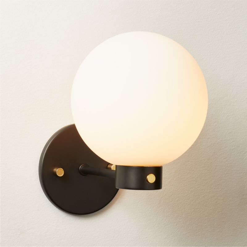 Marra Black Globe Wall Sconce - image 4 of 6