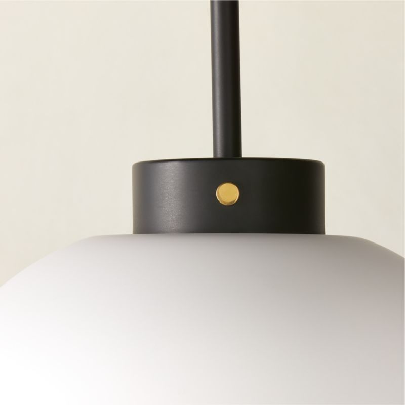 Marra Matte Black Globe Pendant Light - image 3 of 7