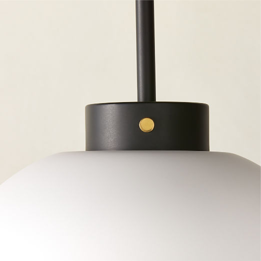 Marra Matte Black Globe Pendant Light