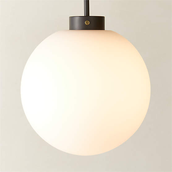 Marra Black Globe Pendant Light