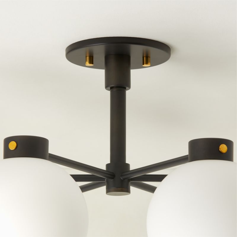 Marra 6-Light Black Flush Mount Light - image 3 of 5