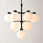 Marra Black Globe Pendant Light