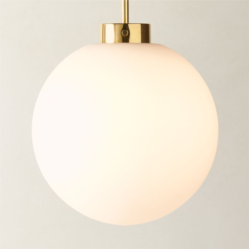 Exposior Brass Pendant Light Model 018 24.75 by Paul McCobb +