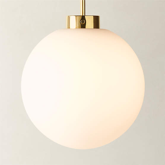 Marra Polished Brass Globe Pendant Light