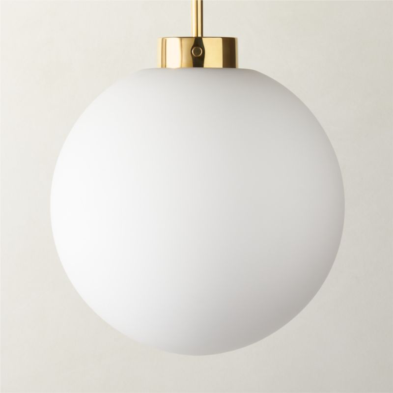 Marra Polished Brass Globe Pendant Light - image 2 of 6