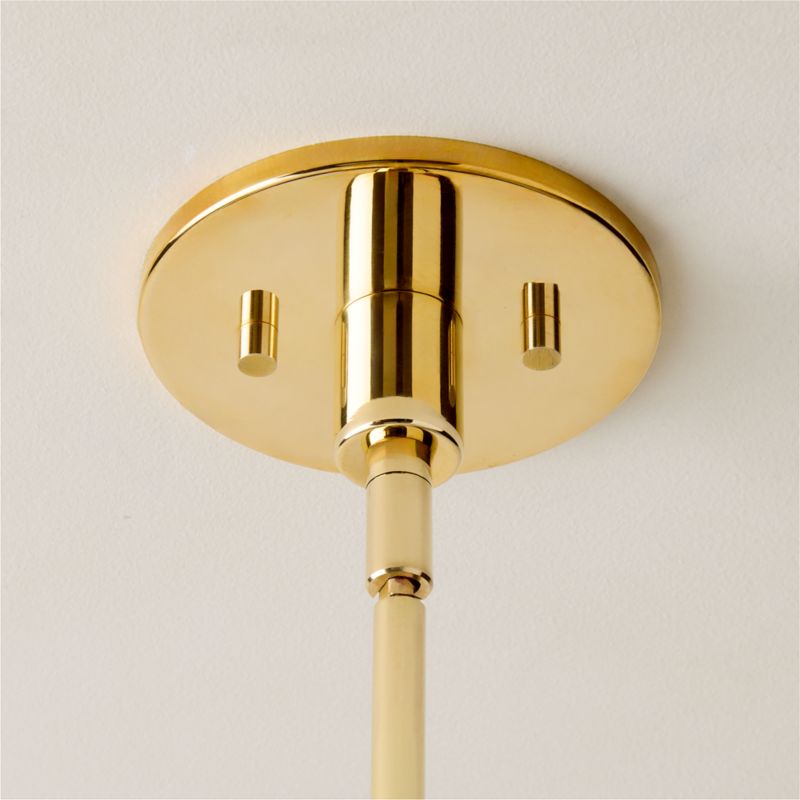 Marra Polished Brass Globe Pendant Light - image 3 of 5